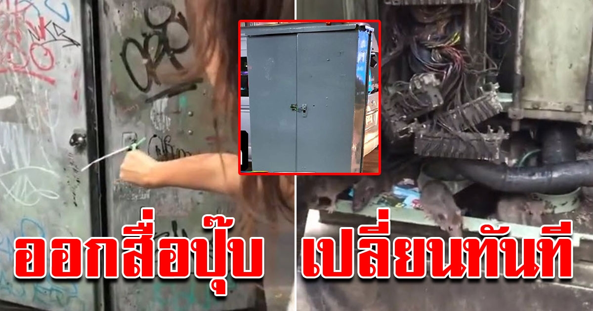 ขอบคุณพลังโซเชียล ที่เปลี่ยนตู้คุมไฟใหม่เอี่ยม