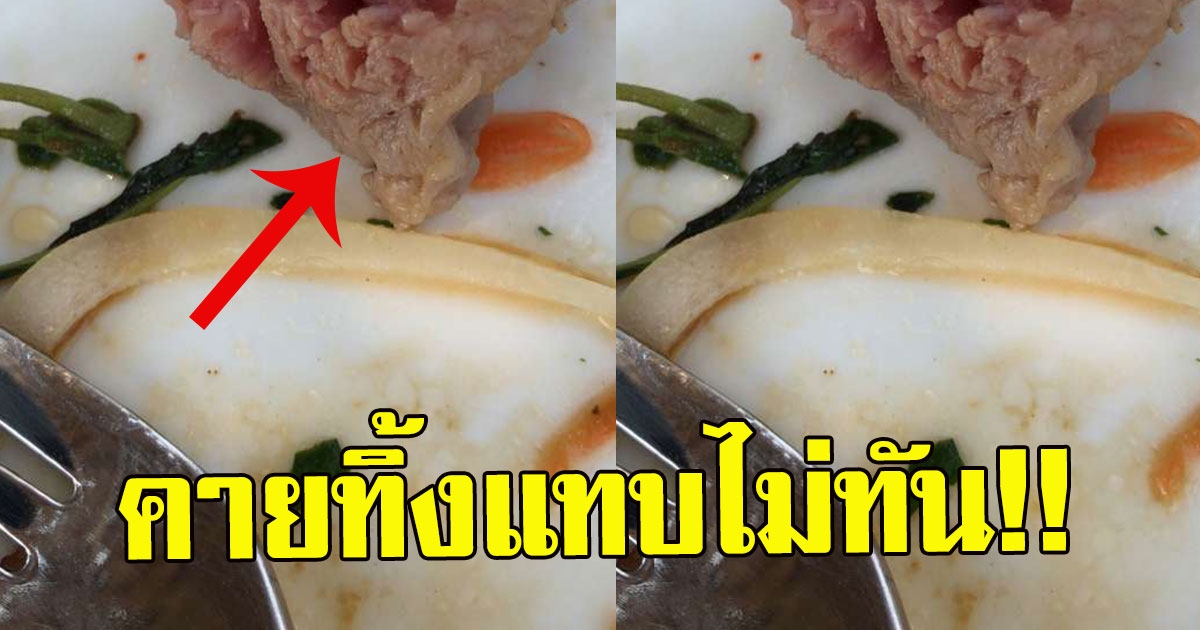 สาวสั่งเมนูยำที่มี หมู เผลอทานไปแล้ว 2 ชิ้น