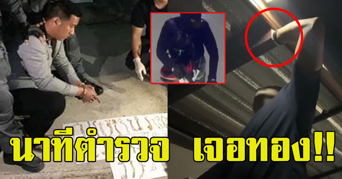 คลิปนาที กองปราบพบสร้อยทองคำทั้งหมด