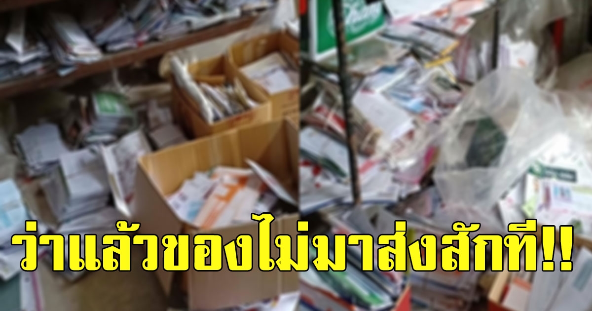 บุรุษไปรษณีย์ แอบซุก จดหมายพัสดุ 24000 ชิ้น ไม่ยอมเอาไปส่ง