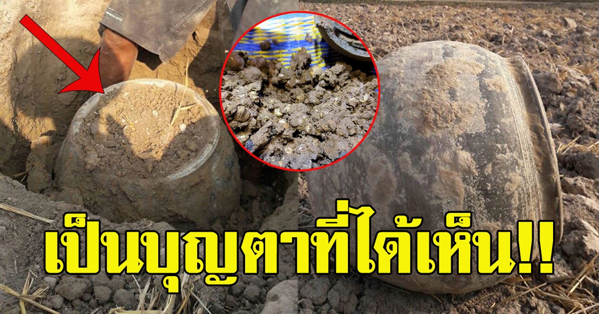 หนุ่มขุดพบไหปริศนาฝังอยู่ใต้ดิน