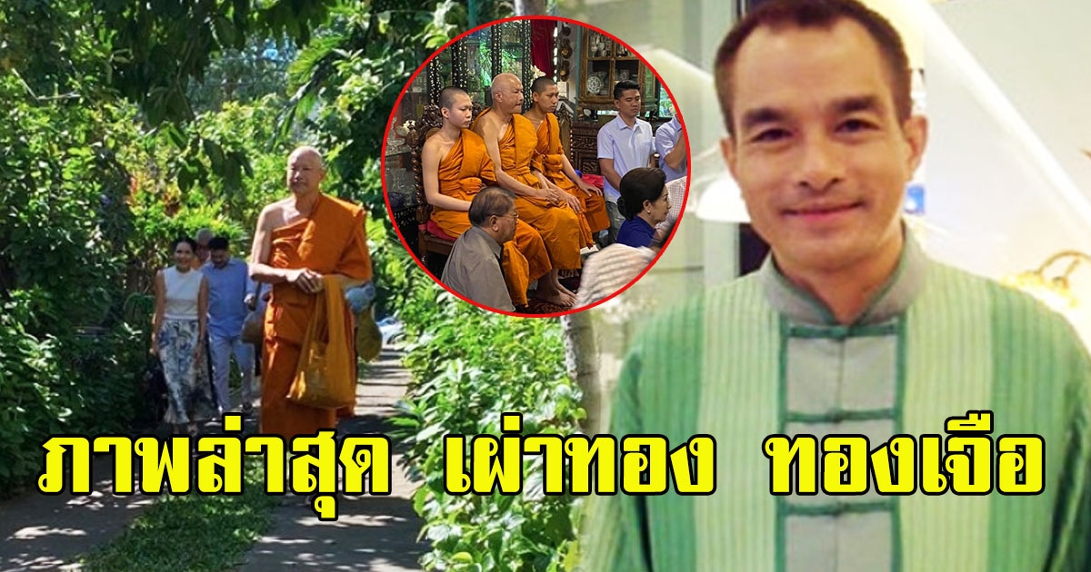 ภาพล่าสุด เผ่าทอง ทองเจือ หันหน้าเข้าสู่ร่มกาสาวพัสตร์